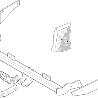 Brink Towbar for Citroen Berlingo (07/1999 - 03/2008), Citroen Berlingo (07/1999 - 03/2008), Peugeot Partner (02/2006 - 03/2008)