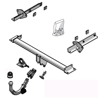Brink Towbar for MERCEDES-BENZ A-CLASS (09/2004 - 06/2012), MERCEDES-BENZ B-CLASS (03/2005 - 06/2012)